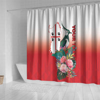 Personalized Italy Sardinia Shower Curtain Lapwing With Map - Wonder Print Shop