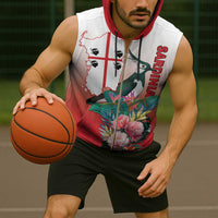 Personalized Italy Sardinia Sleeveless Zip Hoodie Lapwing With Map - Wonder Print Shop