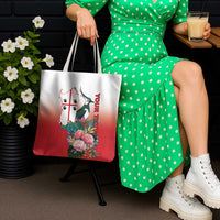 Personalized Italy Sardinia Tote Bag Lapwing With Map - Wonder Print Shop