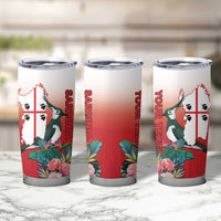 Personalized Italy Sardinia Tumbler Cup Lapwing With Map - Wonder Print Shop