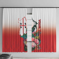 Personalized Italy Sardinia Window Curtain Lapwing With Map - Wonder Print Shop