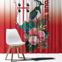 Personalized Italy Sardinia Window Curtain Lapwing With Map - Wonder Print Shop