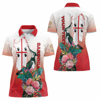 Personalized Italy Sardinia Women Polo Shirt Lapwing With Map - Wonder Print Shop