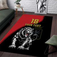 Custom Aosta Valley Area Rug Lion Sporty Style - Wonder Print Shop