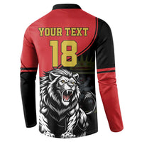 Custom Aosta Valley Button Sweatshirt Lion Sporty Style - Wonder Print Shop