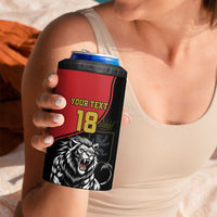 Custom Aosta Valley 4 in 1 Can Cooler Tumbler Lion Sporty Style - Wonder Print Shop