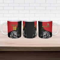 Custom Aosta Valley Ceramic Mug Lion Sporty Style - Wonder Print Shop