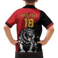 Custom Aosta Valley Family Matching Long Sleeve Bodycon Dress and Hawaiian Shirt Lion Sporty Style - Wonder Print Shop