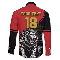 Custom Aosta Valley Family Matching Long Sleeve Bodycon Dress and Hawaiian Shirt Lion Sporty Style - Wonder Print Shop