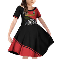 Custom Aosta Valley Family Matching Off Shoulder Short Dress and Hawaiian Shirt Lion Sporty Style - Wonder Print Shop