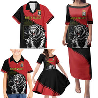 Custom Aosta Valley Family Matching Puletasi and Hawaiian Shirt Lion Sporty Style - Wonder Print Shop