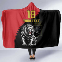 Custom Aosta Valley Hooded Blanket Lion Sporty Style - Wonder Print Shop
