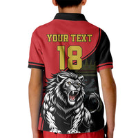 Custom Aosta Valley Kid Polo Shirt Lion Sporty Style - Wonder Print Shop
