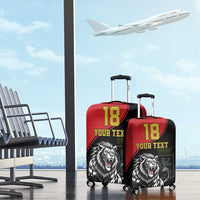 Custom Aosta Valley Luggage Cover Lion Sporty Style - Wonder Print Shop