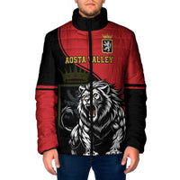 Custom Aosta Valley Padded Jacket Lion Sporty Style - Wonder Print Shop