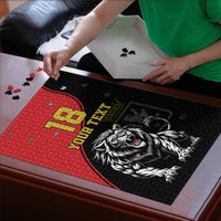 Custom Aosta Valley Puzzle Lion Sporty Style - Wonder Print Shop