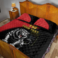 Custom Aosta Valley Quilt Bed Set Lion Sporty Style - Wonder Print Shop