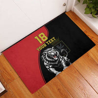 Custom Aosta Valley Rubber Doormat Lion Sporty Style - Wonder Print Shop