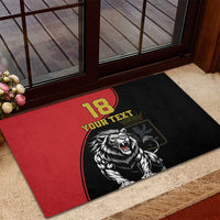 Custom Aosta Valley Rubber Doormat Lion Sporty Style - Wonder Print Shop