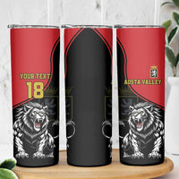 Custom Aosta Valley Skinny Tumbler Lion Sporty Style - Wonder Print Shop