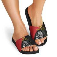 Custom Aosta Valley Slide Sandals Lion Sporty Style - Wonder Print Shop