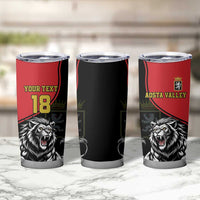 Custom Aosta Valley Tumbler Cup Lion Sporty Style - Wonder Print Shop