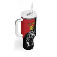 Custom Aosta Valley Tumbler With Handle Lion Sporty Style - Wonder Print Shop