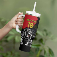 Custom Aosta Valley Tumbler With Handle Lion Sporty Style - Wonder Print Shop