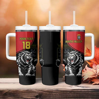 Custom Aosta Valley Tumbler With Handle Lion Sporty Style - Wonder Print Shop