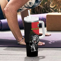 Custom Aosta Valley Tumbler With Handle Lion Sporty Style - Wonder Print Shop