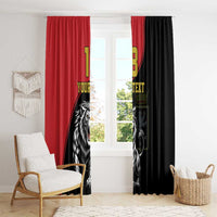 Custom Aosta Valley Window Curtain Lion Sporty Style - Wonder Print Shop