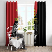 Custom Aosta Valley Window Curtain Lion Sporty Style - Wonder Print Shop