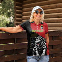 Custom Aosta Valley Women Polo Shirt Lion Sporty Style - Wonder Print Shop