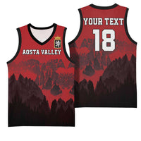 Custom Aosta Valley Basketball Jersey Mont Blanc Sporty Style - Wonder Print Shop