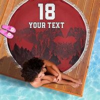 Custom Aosta Valley Beach Blanket Mont Blanc Sporty Style - Wonder Print Shop