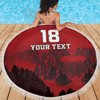 Custom Aosta Valley Beach Blanket Mont Blanc Sporty Style - Wonder Print Shop