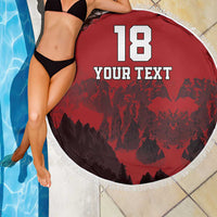 Custom Aosta Valley Beach Blanket Mont Blanc Sporty Style - Wonder Print Shop