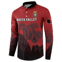 Custom Aosta Valley Button Sweatshirt Mont Blanc Sporty Style - Wonder Print Shop