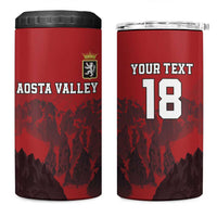 Custom Aosta Valley 4 in 1 Can Cooler Tumbler Mont Blanc Sporty Style - Wonder Print Shop