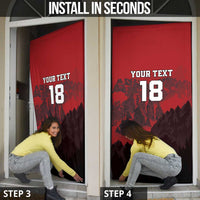 Custom Aosta Valley Door Cover Mont Blanc Sporty Style - Wonder Print Shop