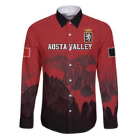 Custom Aosta Valley Family Matching Long Sleeve Bodycon Dress and Hawaiian Shirt Mont Blanc Sporty Style - Wonder Print Shop