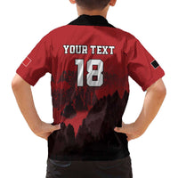 Custom Aosta Valley Family Matching Off The Shoulder Long Sleeve Dress and Hawaiian Shirt Mont Blanc Sporty Style - Wonder Print Shop