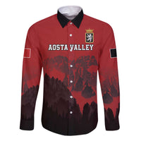 Custom Aosta Valley Family Matching Off The Shoulder Long Sleeve Dress and Hawaiian Shirt Mont Blanc Sporty Style - Wonder Print Shop