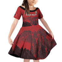 Custom Aosta Valley Family Matching Off Shoulder Short Dress and Hawaiian Shirt Mont Blanc Sporty Style - Wonder Print Shop