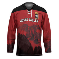 Custom Aosta Valley Hockey Jersey Mont Blanc Sporty Style - Wonder Print Shop