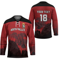 Custom Aosta Valley Hockey Jersey Mont Blanc Sporty Style - Wonder Print Shop