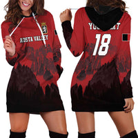 Custom Aosta Valley Hoodie Dress Mont Blanc Sporty Style - Wonder Print Shop