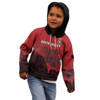Custom Aosta Valley Kid Hoodie Mont Blanc Sporty Style - Wonder Print Shop