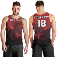 Custom Aosta Valley Men Tank Top Mont Blanc Sporty Style - Wonder Print Shop
