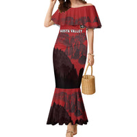 Custom Aosta Valley Mermaid Dress Mont Blanc Sporty Style - Wonder Print Shop